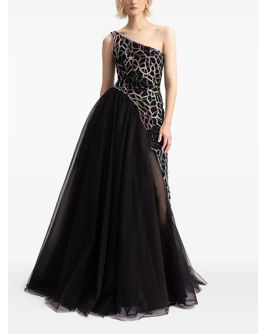 Gemy Maalouf Women's Black Beaded Asymmetrical Gown - www.rajagirimanappuram.com Gemy Maalouf Women's Black Beaded Asymmetrical Gown - www.rajagirimanappuram.com