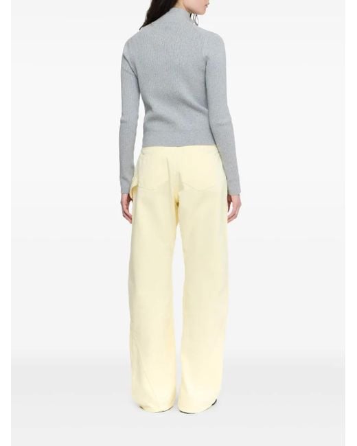 J.W. Anderson White Twisted Workwear Trousers