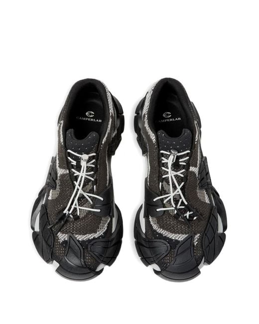 CAMPERLAB Black Patterned Tormenta Sneakers