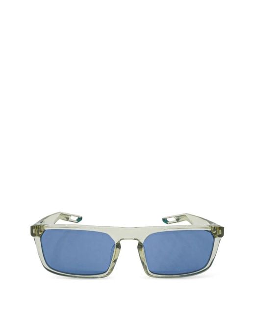Nike Blue Nv03 Square-Frame Sunglasses for men