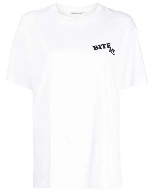 Undercover White Graphic-Print Short-Sleeve T-Shirt