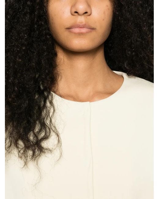 A.M.G White Round-Neck Jacket