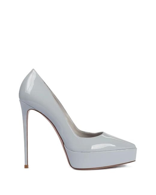 Le Silla White Uma Heeled Pumps