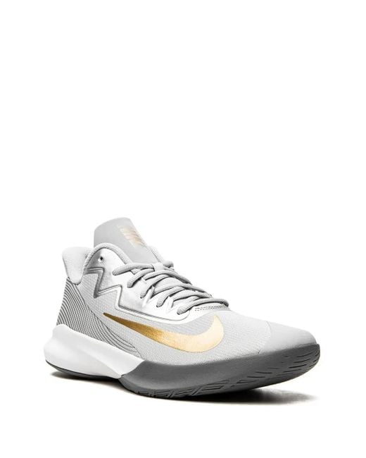Nike White Precision 4 Low-Top Sneakers