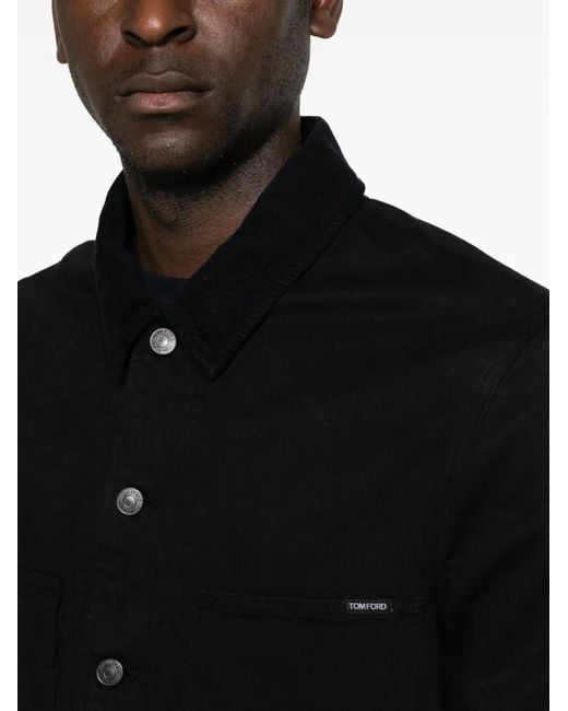 Tom Ford Black Multiple-Pockets Jacket for men