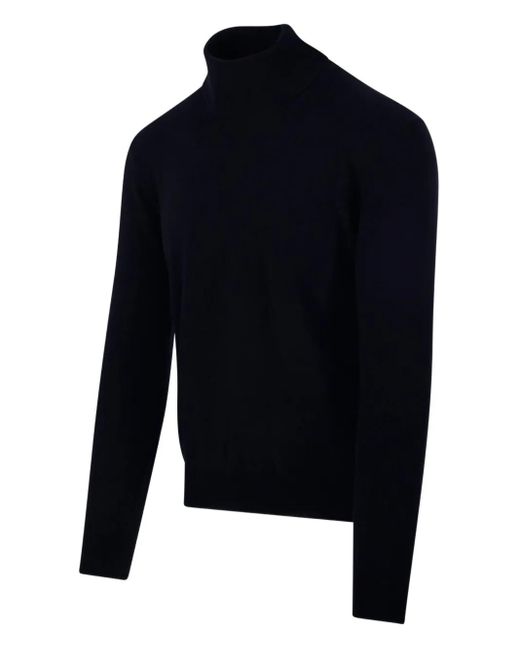 Altea Blue High-Neck Sweater for men