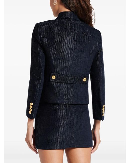 Tom Ford Blue Cropped Peacoat