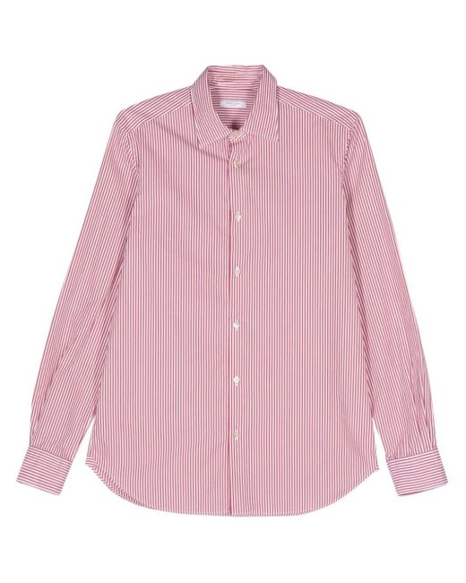 Boglioli Gestreiftes Hemd in Pink für Herren