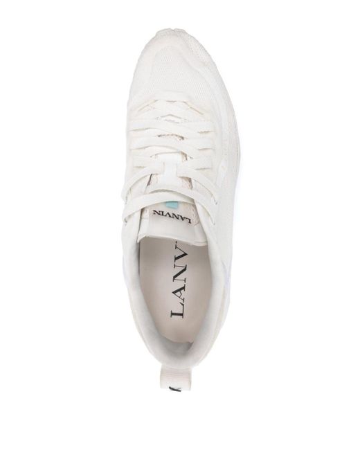 Lanvin Sneakers Met Logo in het White voor heren