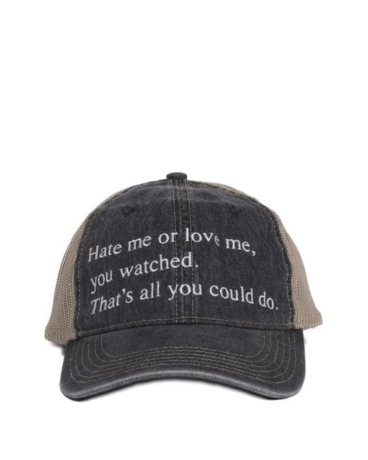 PRAYING Gray Mesh Hate Me Hat for men