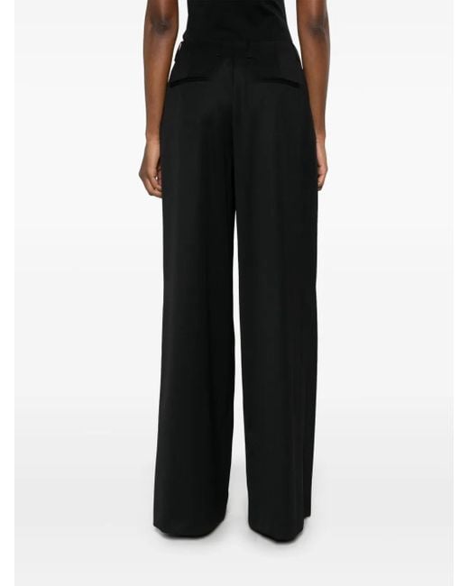 GIUSEPPE DI MORABITO Black Virgin Wool Tailored Trousers