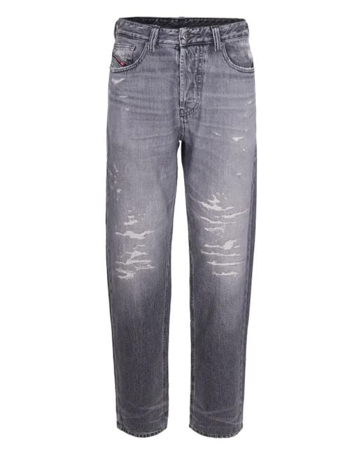 DIESEL Blue Distressed Denim Jeans