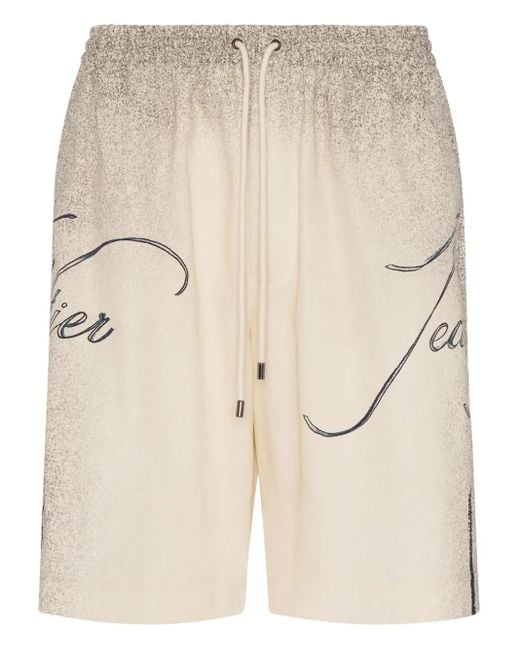 Jean Paul Gaultier Natural Tattoo Deck Shorts