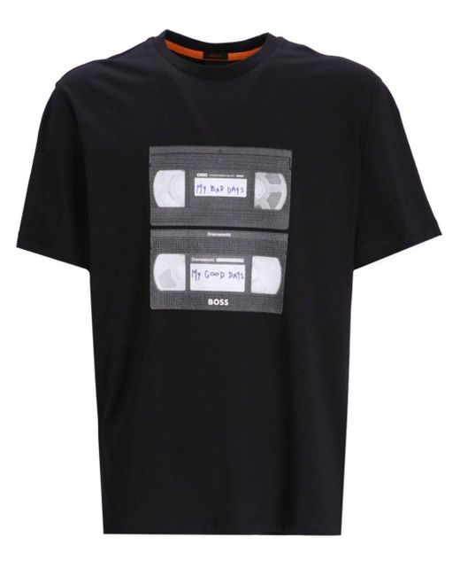 Boss Black Teretroleo Graphic-print T-shirt for men