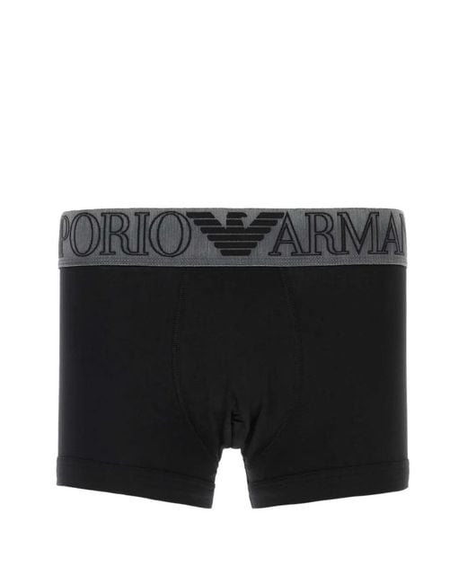 Emporio Armani Black Stretch Boxer for men