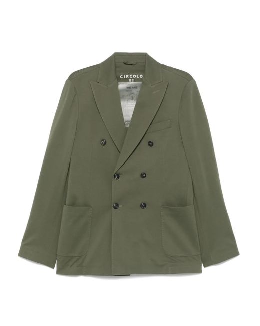 Circolo 1901 Green Piquet Blazer for men