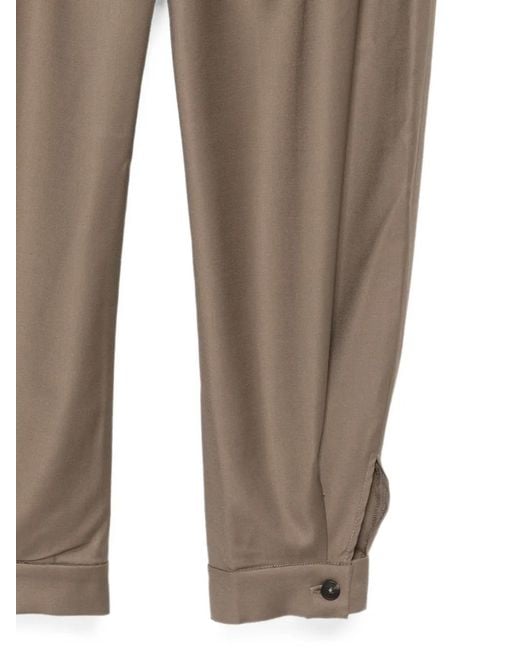Rohe Natural Pleated Button-Cuff Trousers