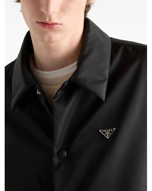 Prada Jacke Aus Re-Nylon in Black für Herren