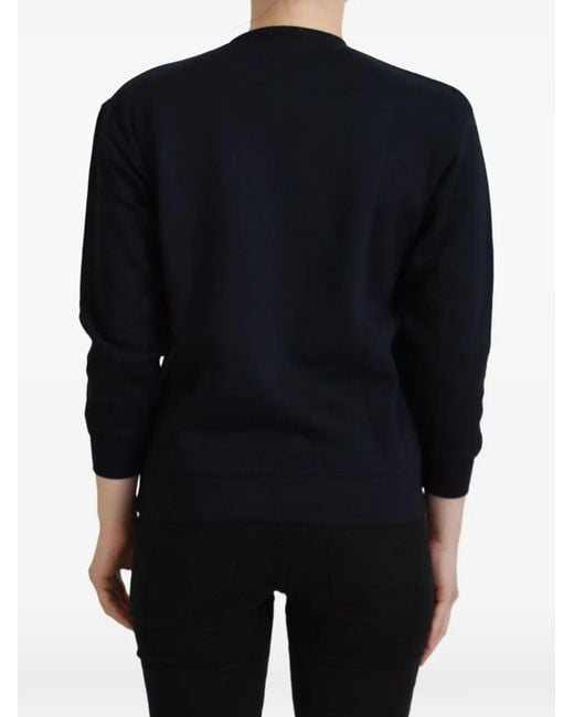 Philippe Model Black Graphic-Print Sweater