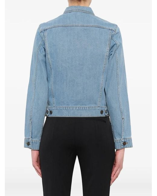 KENZO Blue Logo-Patch Denim Jacket