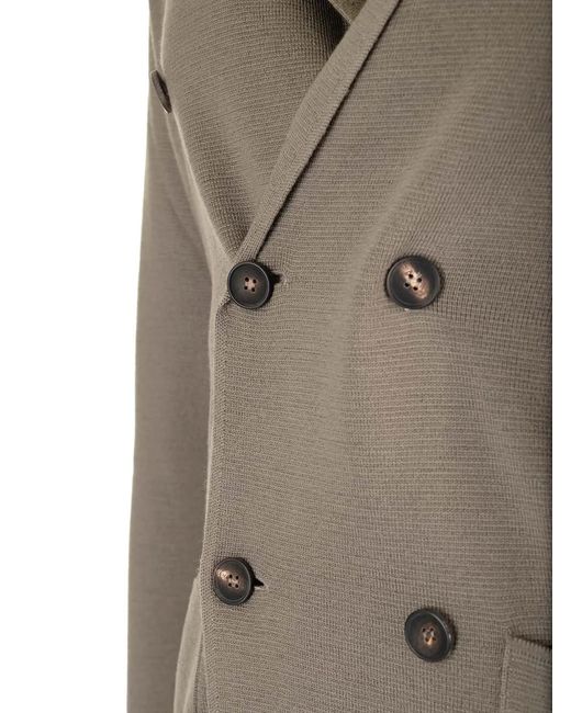 Al Duca D'aosta Brown Blazer À Boutonnière Croisée for men