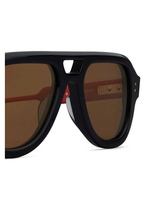 Thom Browne Brown Pilot-Frame Sunglasses