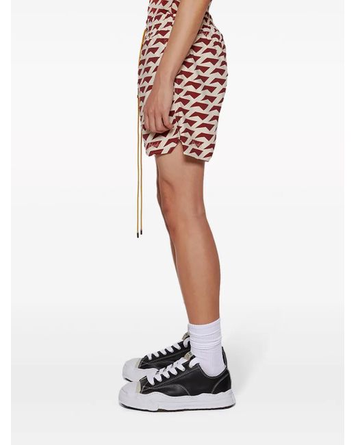 Rhude Red Dolce Vita Swim Shorts for men