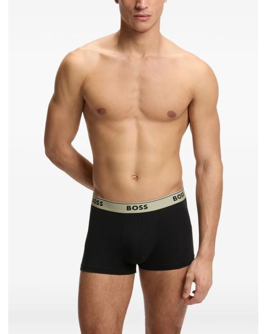 Boss Green Logo-Waistband Boxers (Set Of Three) for men
