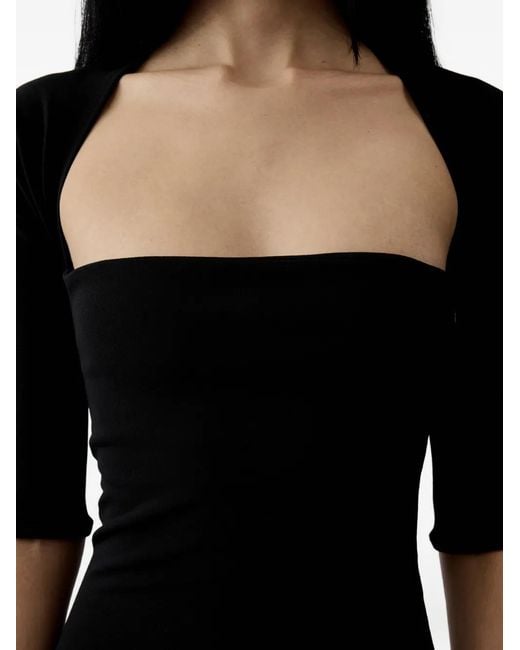 Jacquemus Black Robe The Bolero À Coupe Longue