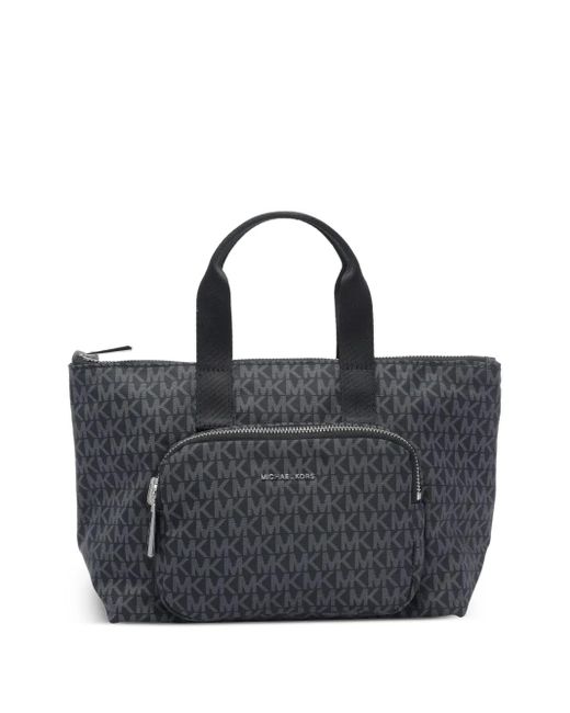 MICHAEL Michael Kors Black Tanner Tote Bag mit Logo-Schild