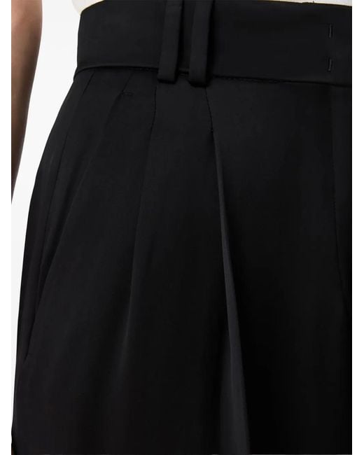 Another Tomorrow Black Pleated Trousers