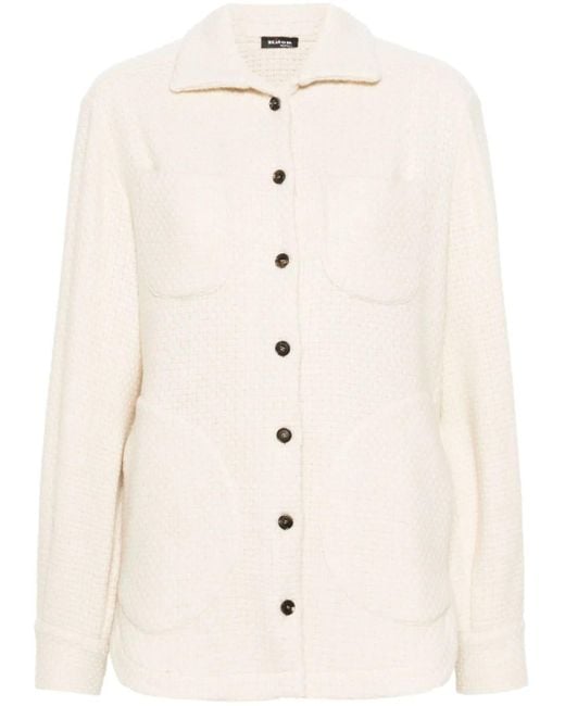 Giacca-Camicia di Kiton in Natural
