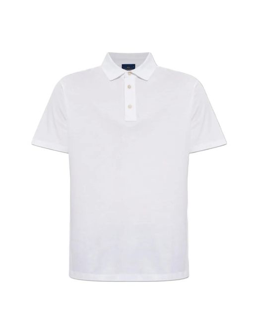 Paul & Shark White X-Soft Interlock Short-Sleeve Polo Shirt for men