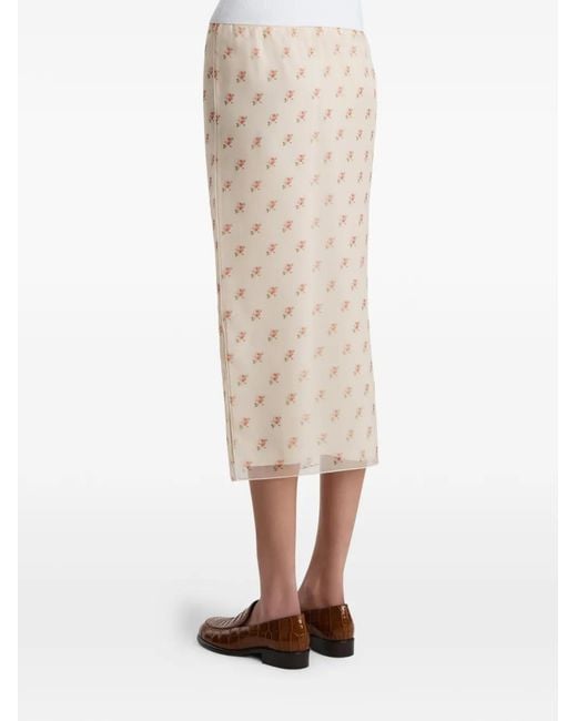 Khaite White Syndi Skirt