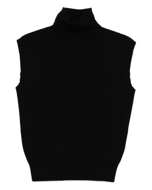 Barena ハイネック ノースリーブトップ Black