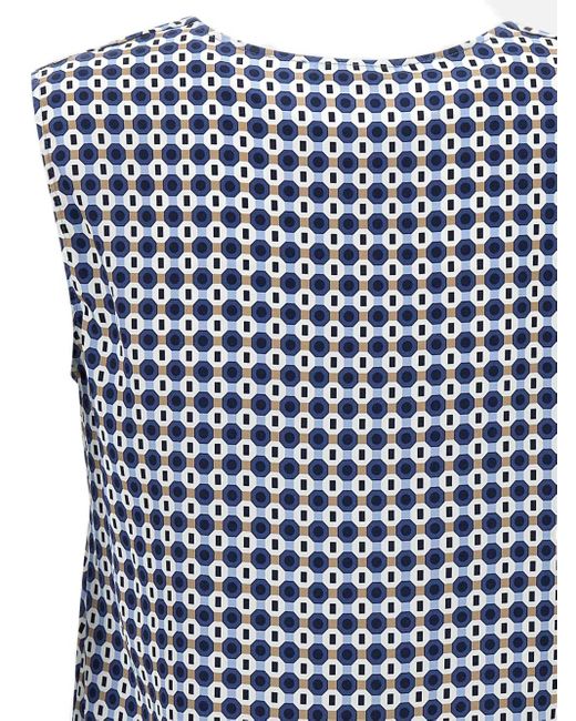 Kangra Blue Printed Top
