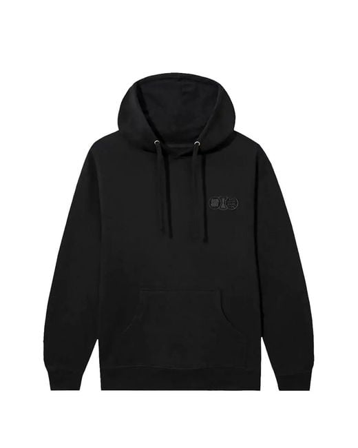 ANTI SOCIAL SOCIAL CLUB Black Hooded Sweatshirt for men