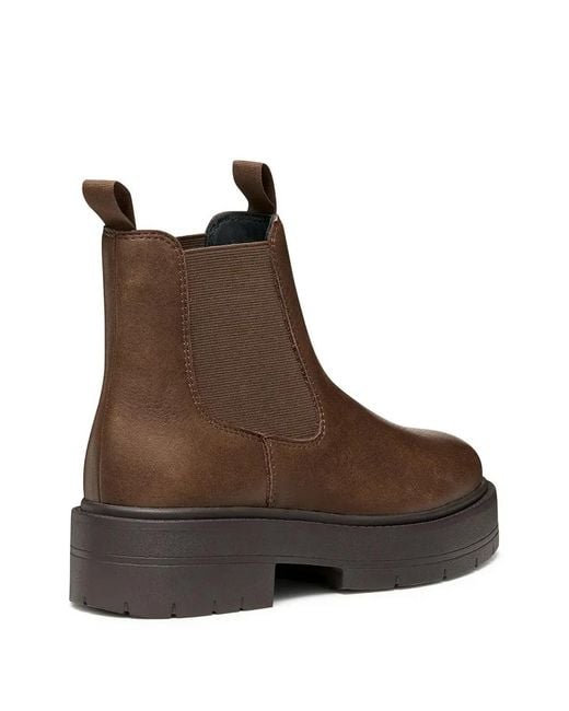 Geox Brown Bottines À Plateforme