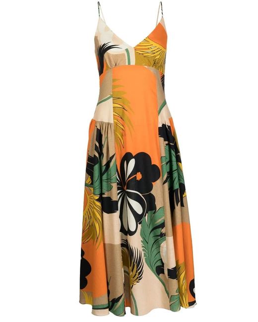 Bambah Multicolor Amazonia Mix-Print Sleeveless Dress