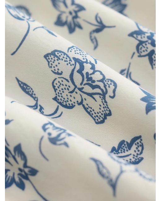 RRL White Floral-Print Maxi Dress