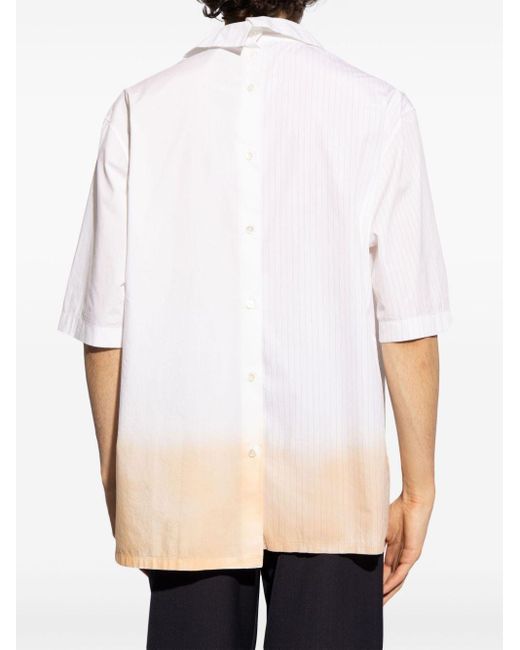 Camisa con estampado tie-dye Lanvin de hombre de color White