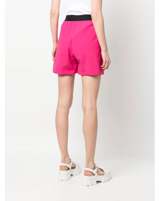 MSGM Shorts Met Logoband in het Pink