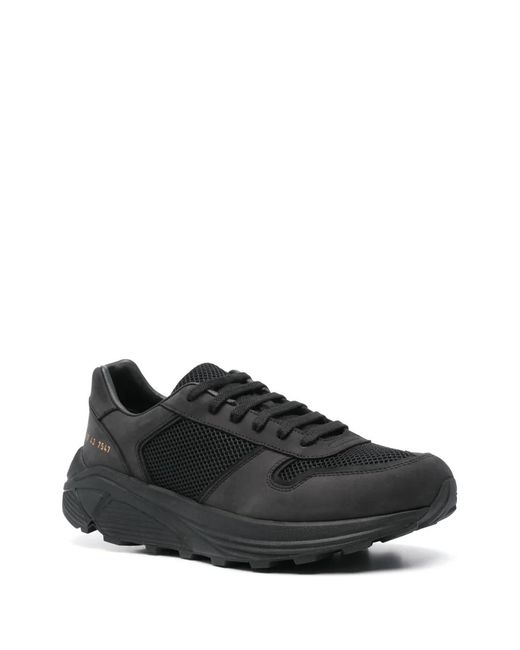 Common Projects Black Leather Sneakers for men