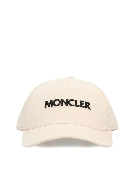 メンズ Moncler ロゴ キャップ Natural