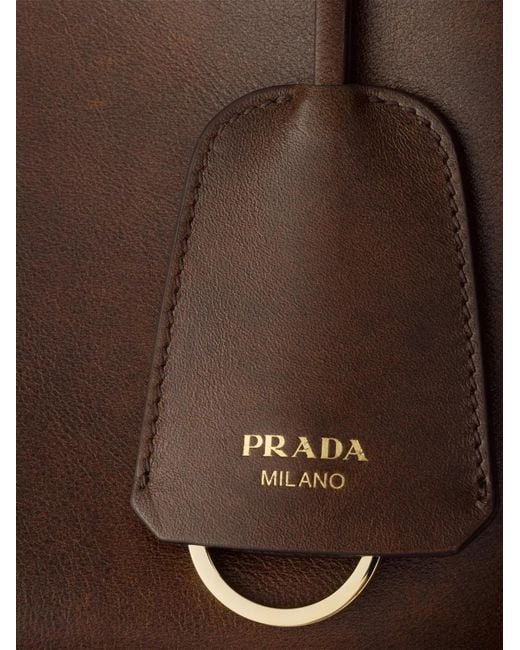 Borsa Boogie Media di Prada in Brown