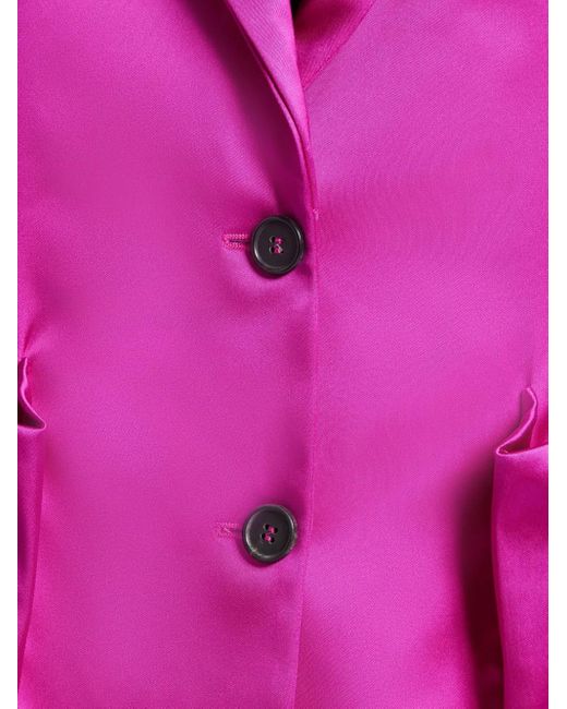 Tom Ford Pink Single-Breasted Satin Blazer
