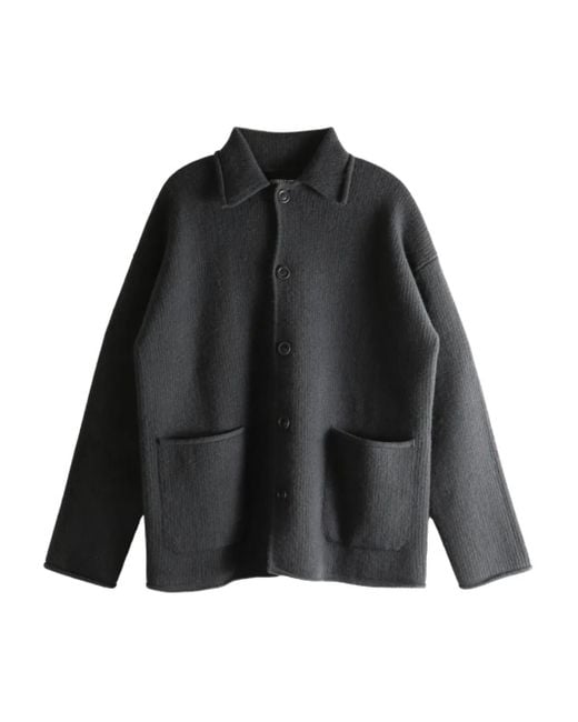 Rove buttoned patch-pocket cardigan Casey Casey de color Black