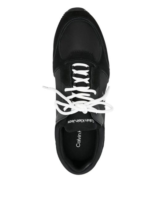 Calvin Klein Black Logo-Print Sneakers for men