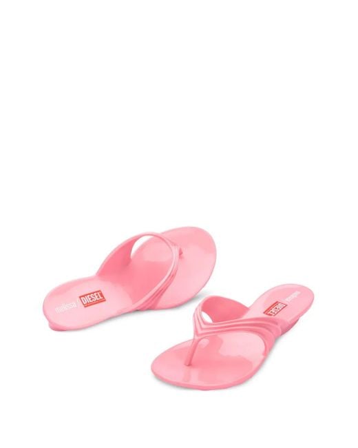 Melissa Pink X Diesel Flip-Flops