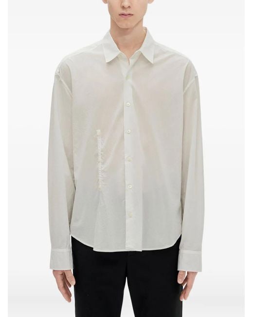 T-Shirt En Coton À Texte Imprimé Ann Demeulemeester pour homme en coloris White